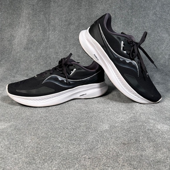 Saucony Guide 15 Running Shoes Black White PWRRUN Athletic Sneakers Womens 11.5 - Picture 7 of 11